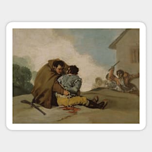 Friar Pedro Binds El Maragato with a Rope by Francisco Goya Magnet